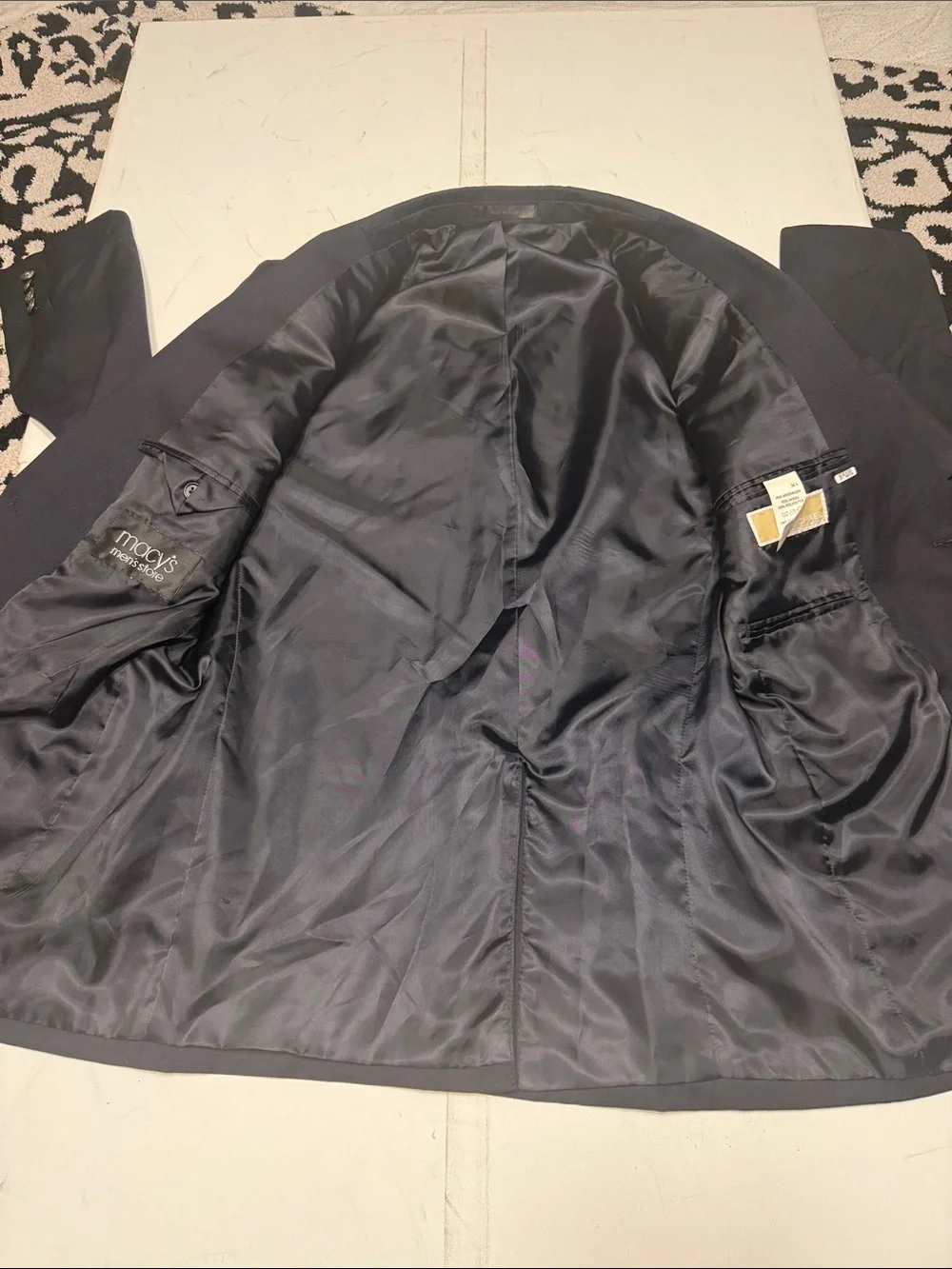 Michael Kors Men's Black Two-Button Sport Coat Blazer